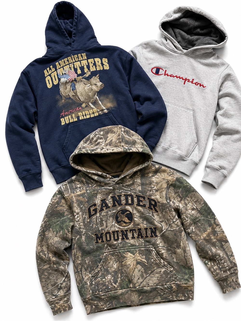 Boys hoodies bundle of sweatshirt camo boys size small/medium or 7/8